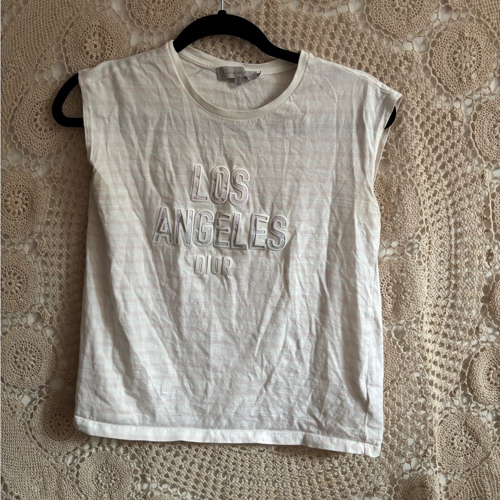 Christian Dior muscle tee. Size 12 kids but fits up to a medium women’s.